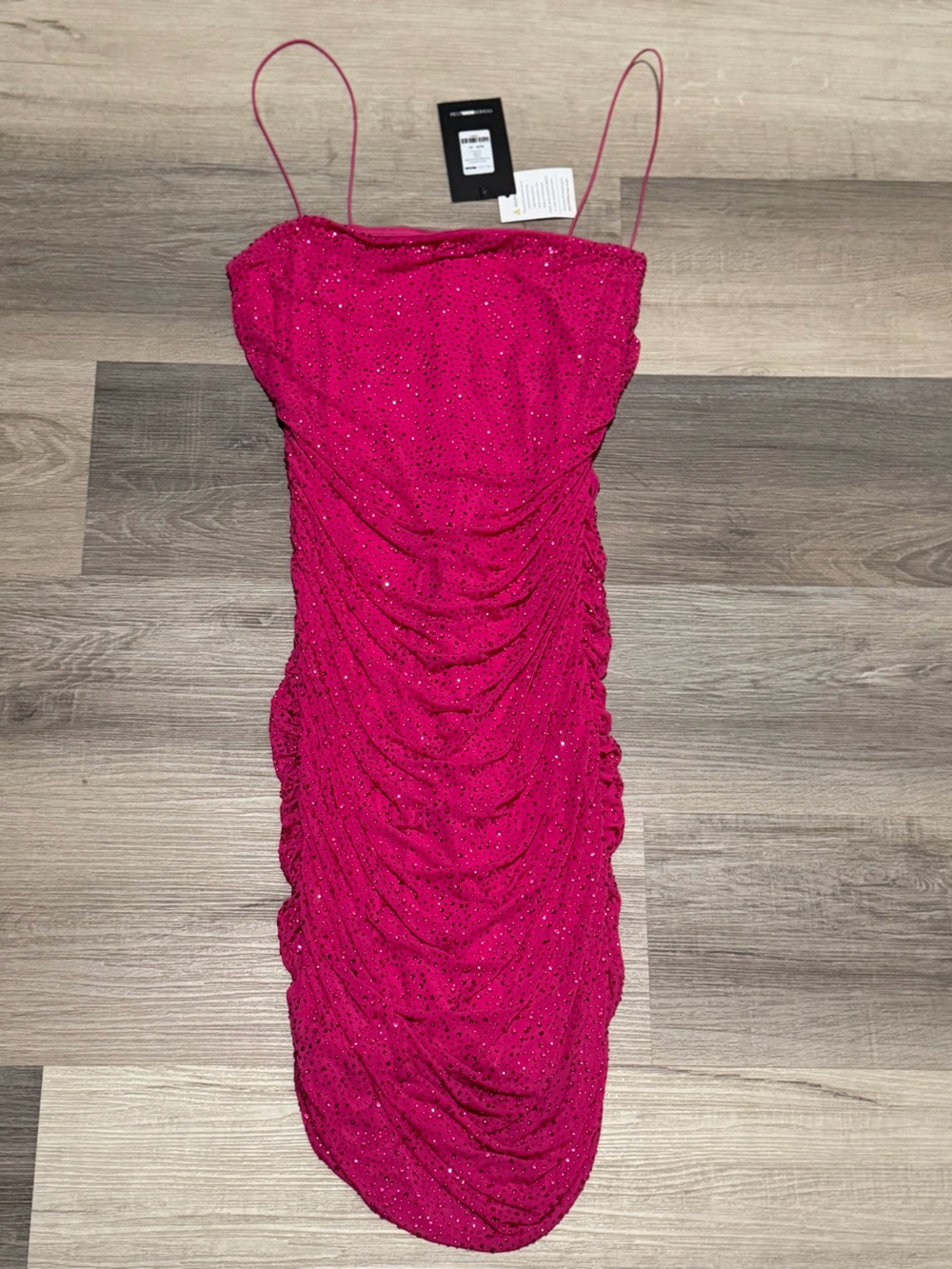 Fashion Nova Hot Pink Sequin Mini Dress